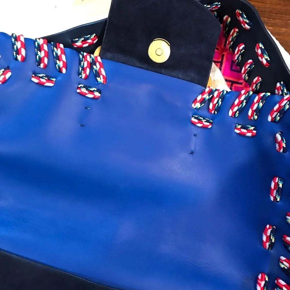 Tory Burch navy suede
